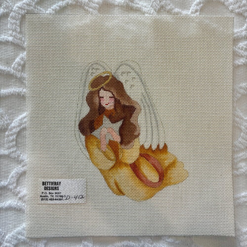 Angel Needlepoint Canvas by Bettieray Designs